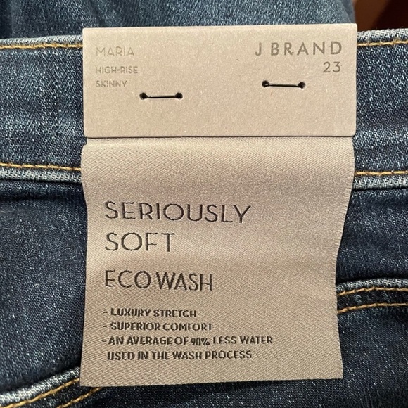 J Brand NWT Maria seriously soft eco wash high rise skinny denim jean size 23 - Picture 9 of 15